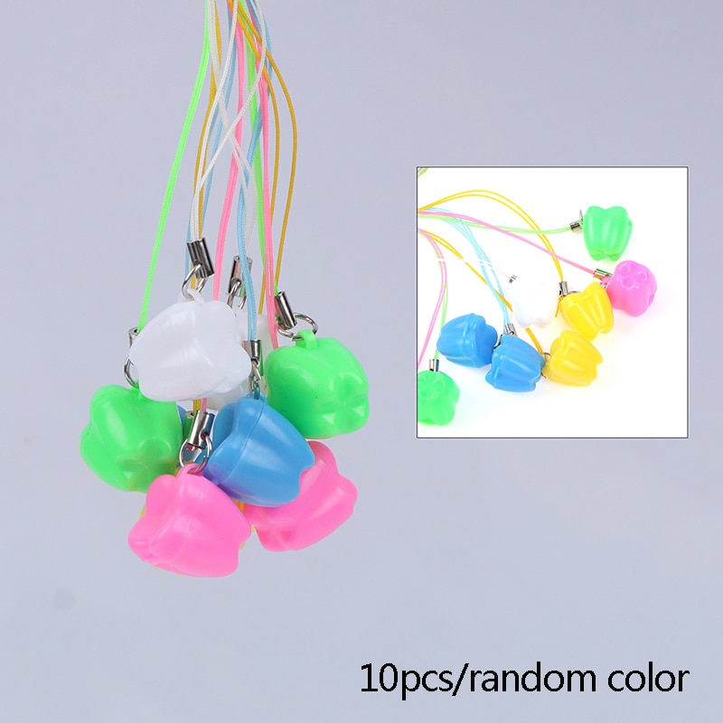 10pcs Colorful Baby Kids Tooth Storage Box Organizer Milk Teeth Keepsake Holder