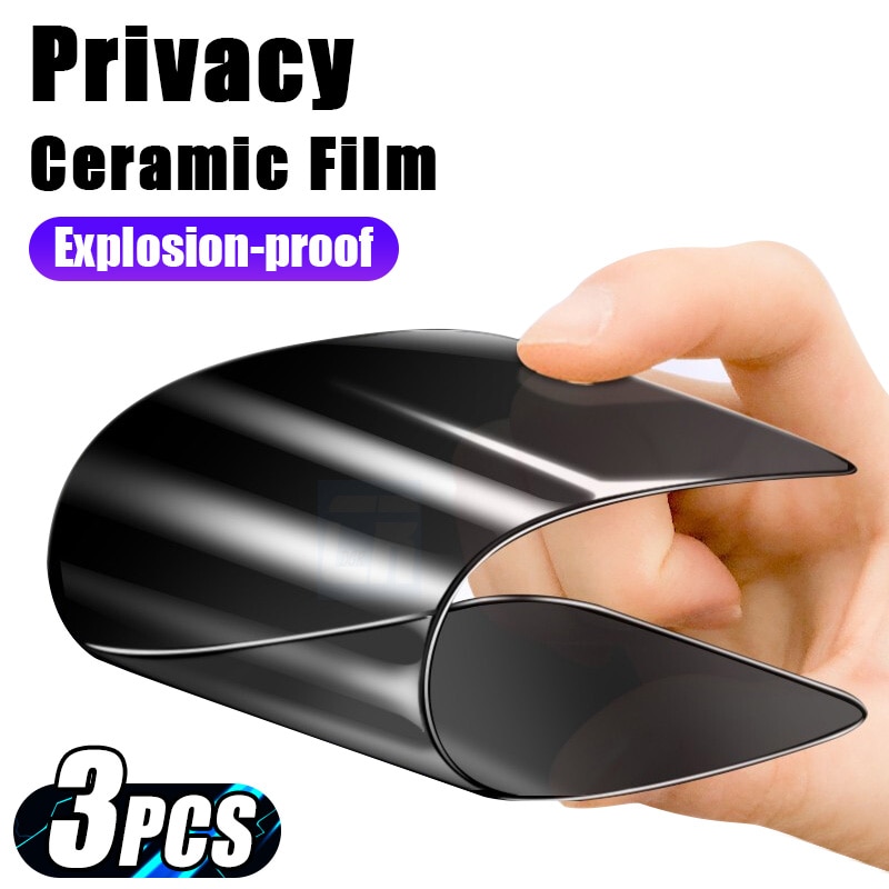 1-3Pcs Soft Ceramic Privacy Film for Oppo A9 A5 2020 A52 A72 A92 A53S A73 A93 A54 A74 A94 A55 A95 Reno Z 2Z 2F Screen Protectors
