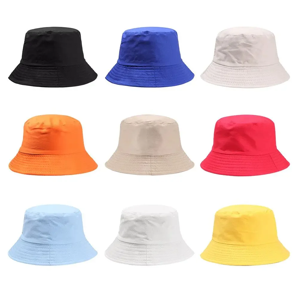 Children Outdoor Hat Summer Foldable Bucket Hat Sunscreen Cotton Fishing Hunting Cap Girls Basin