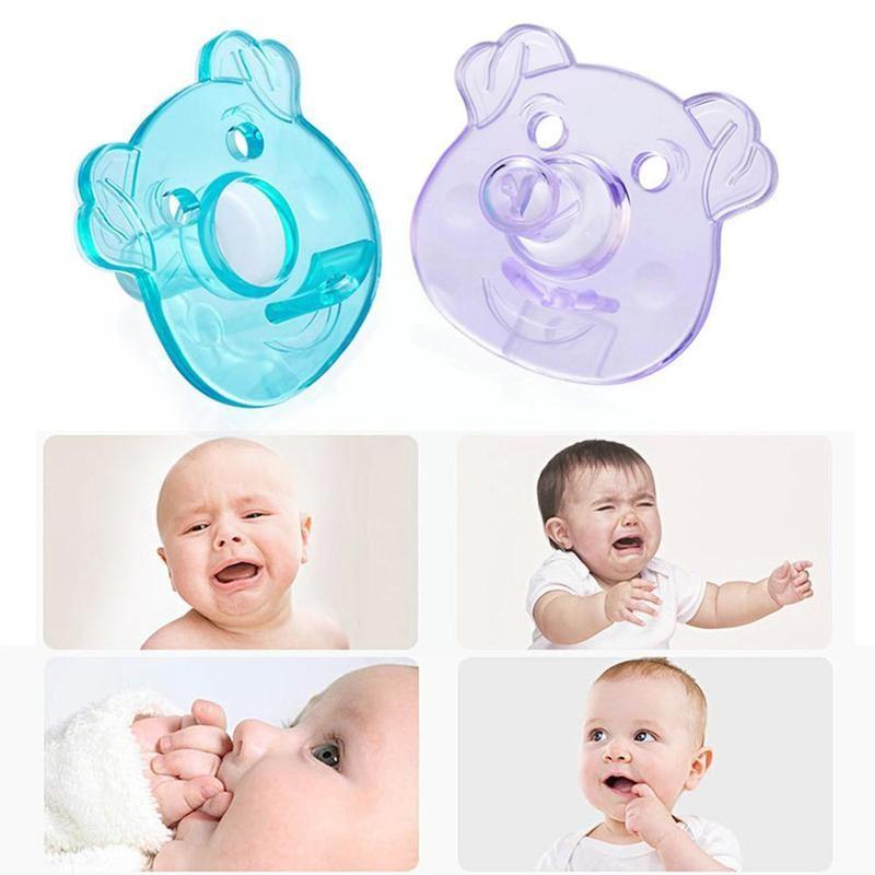 1pcs Silicone Baby Cartoon Pacifier Full Silicone Pacifier Soothers Pacifier Milk Sleeping Pacifiers Baby Breast / Rou P3a7