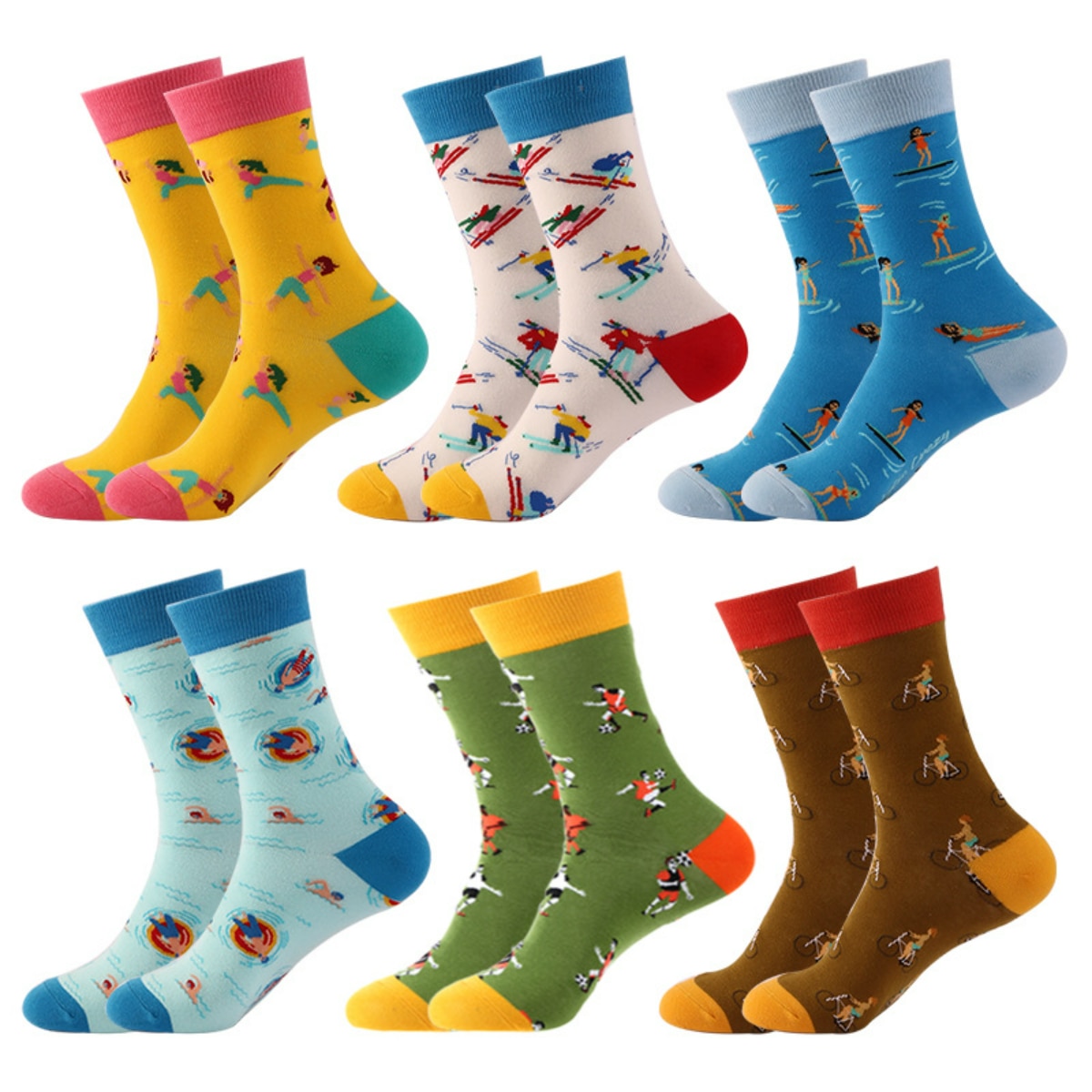 Haichin Autumn and Winter Sports Department Trend In Cylinder Ins Pure Cotton Personality Couple Fashion Sports Comfortable Men