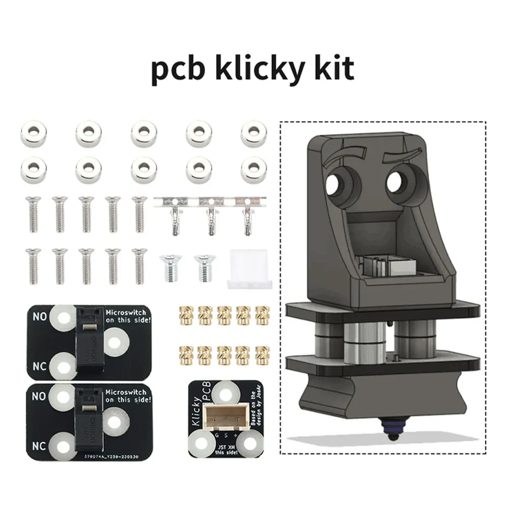 FYSETC PCB Klicky Kit 3D Printer Auto D2F-01/D2F-01L/D2HW-A201D Z Auto Leveling kits for Voron