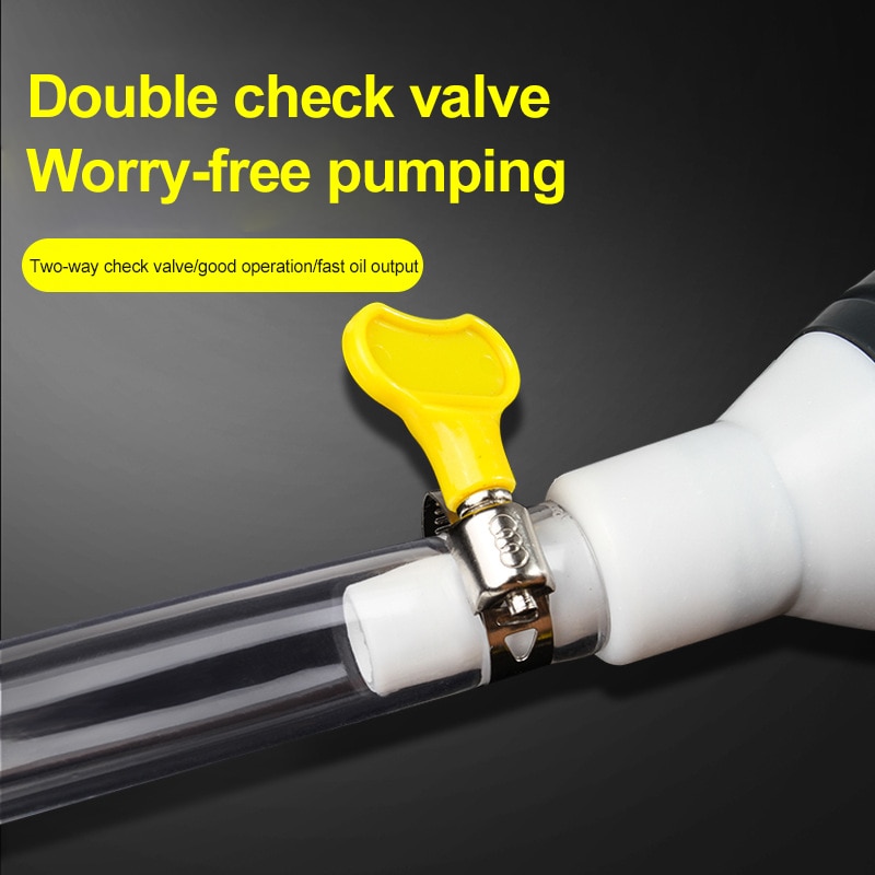 Water Oil Transfer Pump Petrol Diesel Liquid Manual Pump Syphon Fuel Saver Auto Accessories Car Fuel Gas Pump PVC Pipe