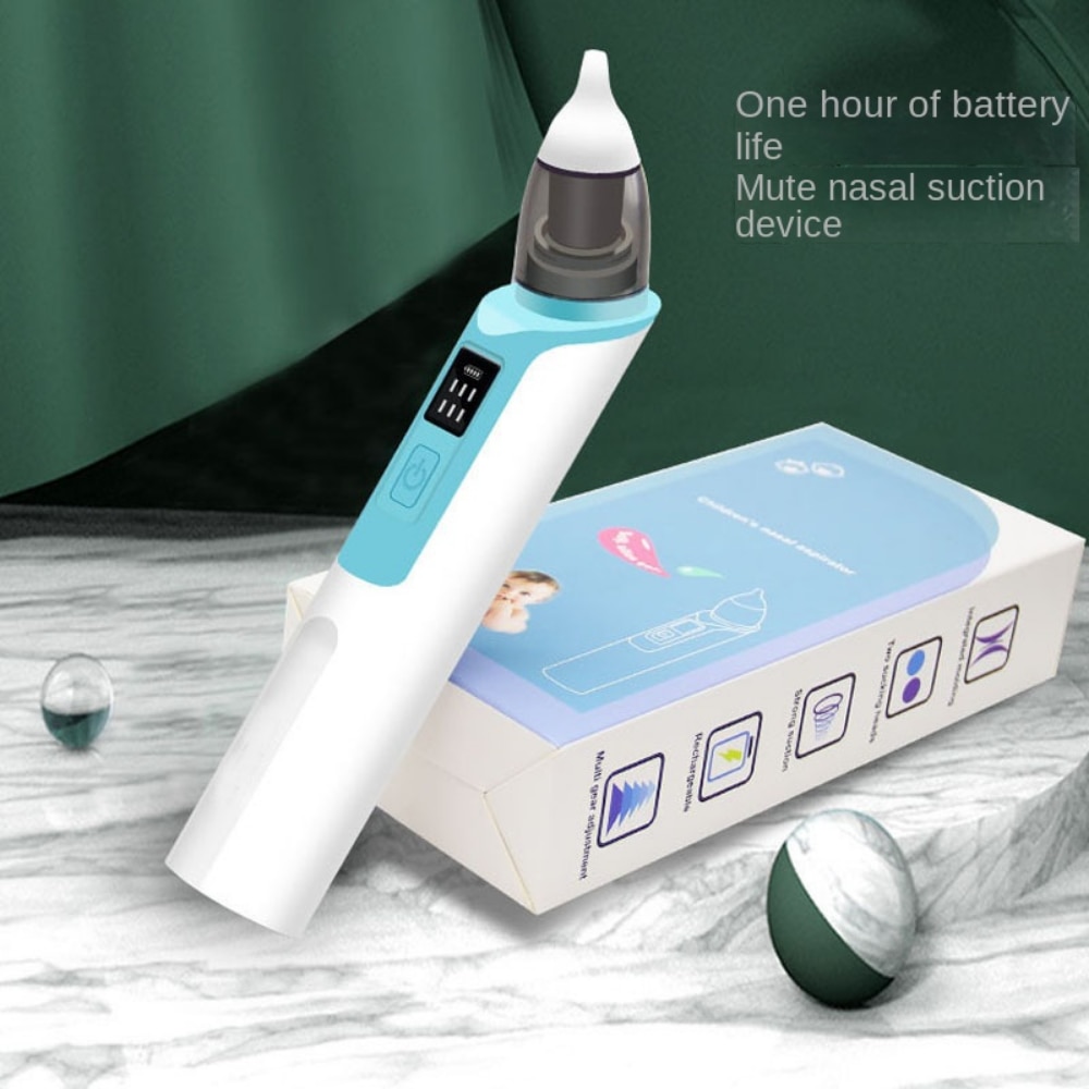 Mute Baby Nasal Suction Device Rechargeable Lithium Battery Anti-countercurrent Silicone Nasal Suction Baby Cleaning Nasal Tools