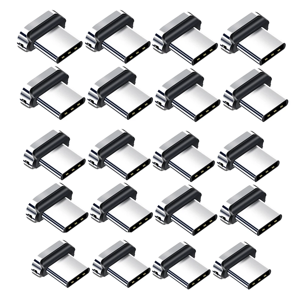 10/ 20Pcs Magnetic Tips for redmi note 12 turbo Fonken Type C Micro USB Magnet Replacement Part Plug