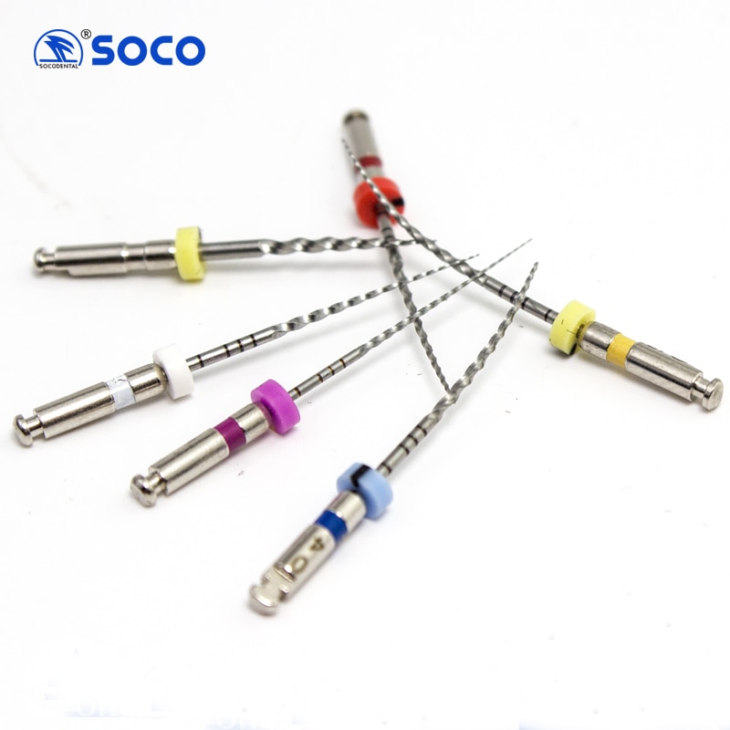 6Pcs/Pack SOCO SC Plus File Good Flexibility Endodontic Files Rotary File Dental Root Canal Files Dental Materials
