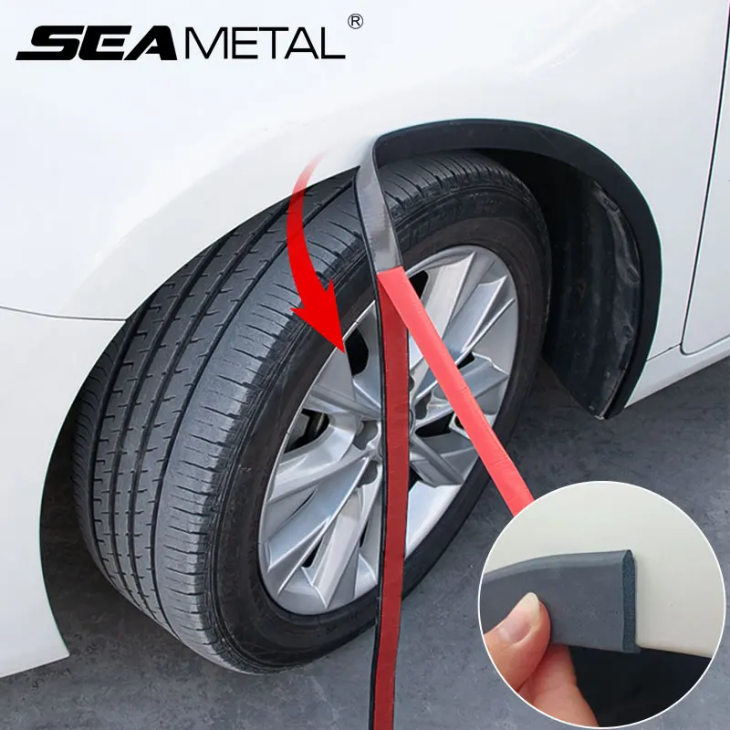 SEAMETAL Car Fender Guard Wheel Arch Wing Expander Mudguard Anti Scratch Protector Rubber Strip
