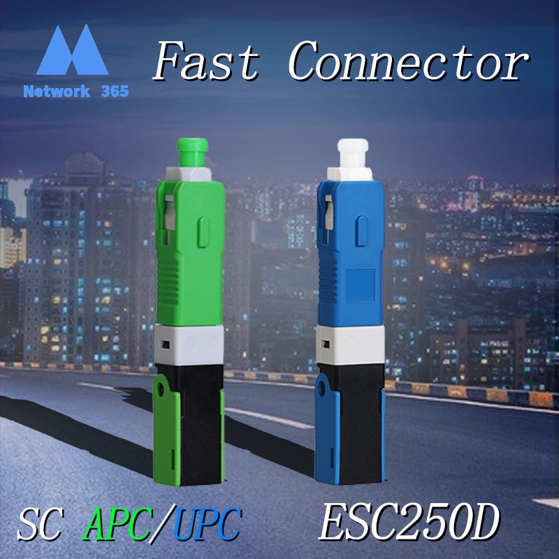 ESC250D Fast Connector FTTH SC UPC Optical Fibe Quick Connector SC APC FTTH Fiber Optic Fast Connector Embedded