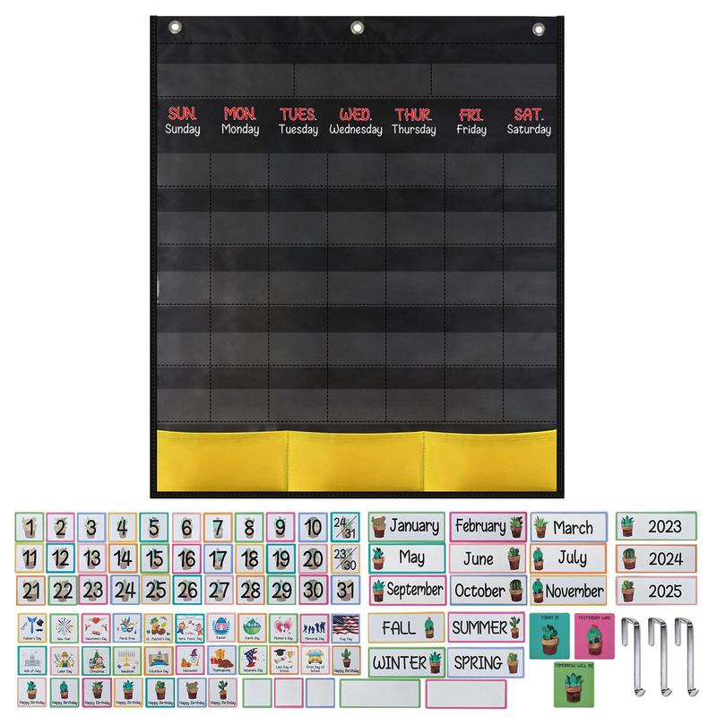 Classroom Calendar Let Your Kids Learn Through Play School Calendar For Classroom Teaching Monthly Headers Days Of The Week