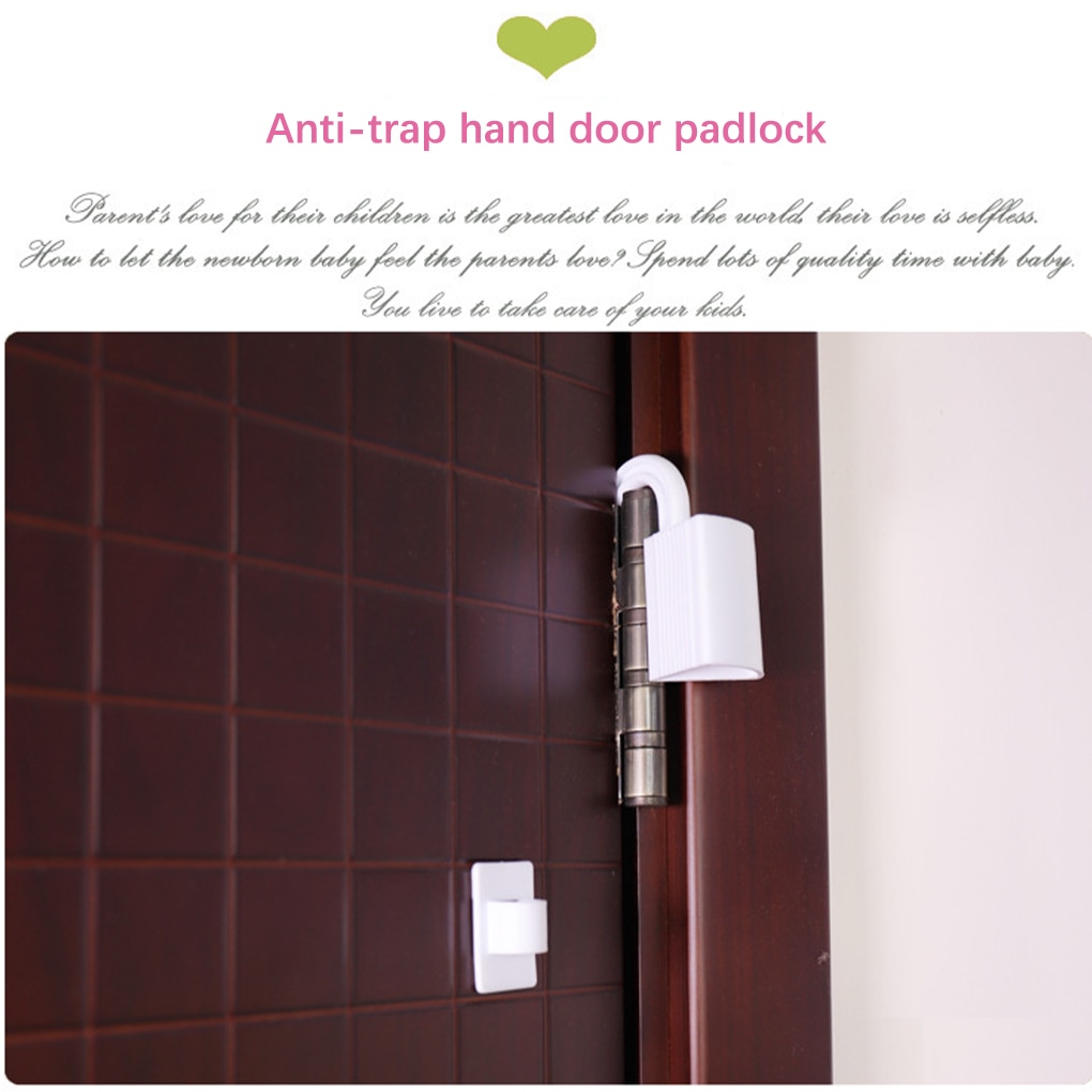 ABS Baby Fingertip Protector Portable Self-adhesive Household Wardrobe Closet Kids Safety Door Stopper Stop Clip