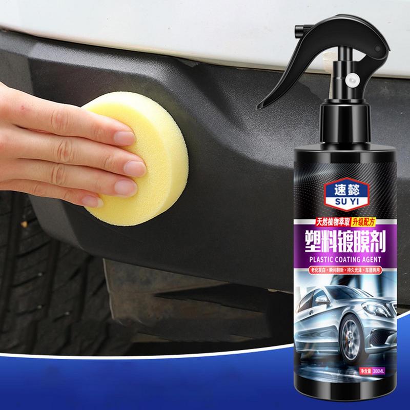 Car Coating Agent Spray 300ml Automotive Plastic Coating Agent Surface Plate Interior Plastic Repair Refurbish Protector Agent