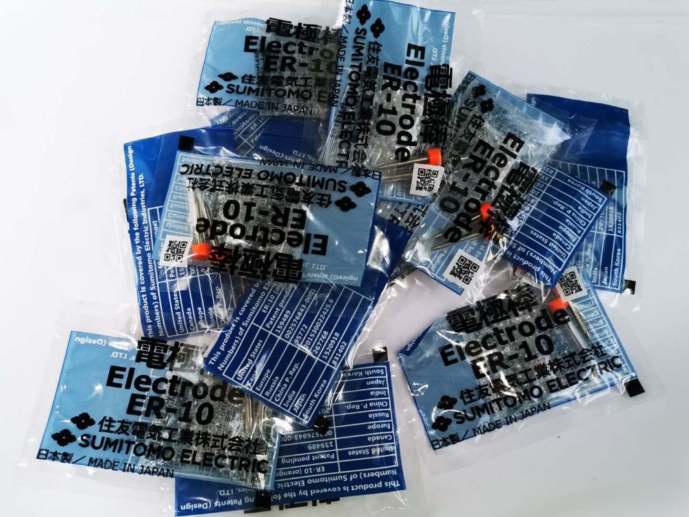 5pairs ER-10 Electrodes for Sumitomo FTTH Type-39 TYPE-66 TYPE-81C T-600C 400S Fiber Optic Fusion Splicer Electrode Rod