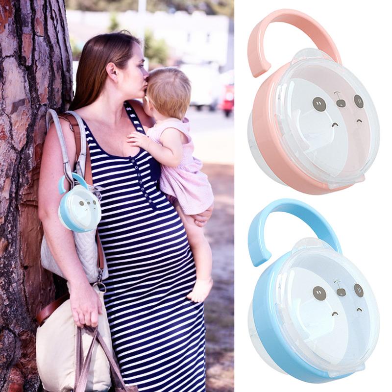 Portable Baby Pacifier Nipple Cradle Case Holder Cartoon Kids Travel Storage Box Soother Caja Chupete Holder Pacifie Accessories