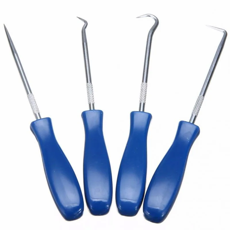 4 pcs Car Stainless Steel Oil Seal Screwdriver Craft Hobby Auto Small Parts O-Ring Seal Remover Hook