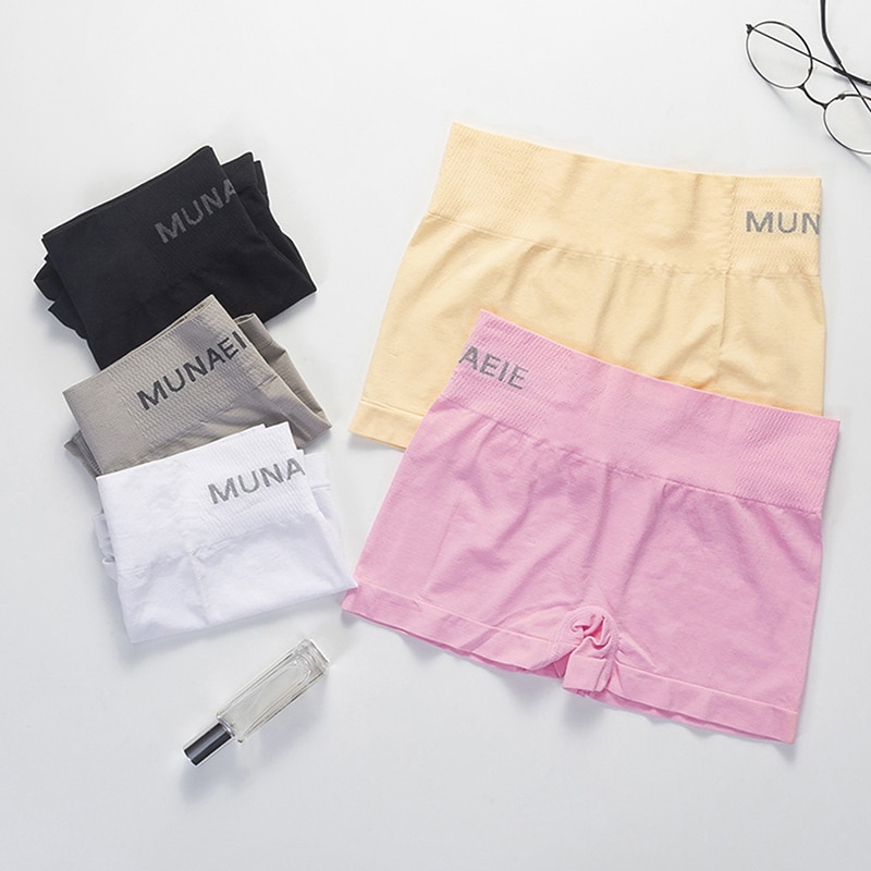 Fashion Safety Shorts Pants For Women Seamless Body Shaping Casual Short Panties Ladies Boxer Briefs Boyshorts Cotton Underwear