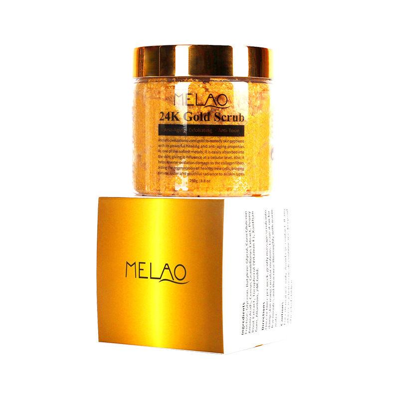 Exfoliating Body Scrub 24K Gold Scrub Skin Moisturizer Pore Cleanser And Body Exfoliator Natural Skin Care 24k Scrub For Men And