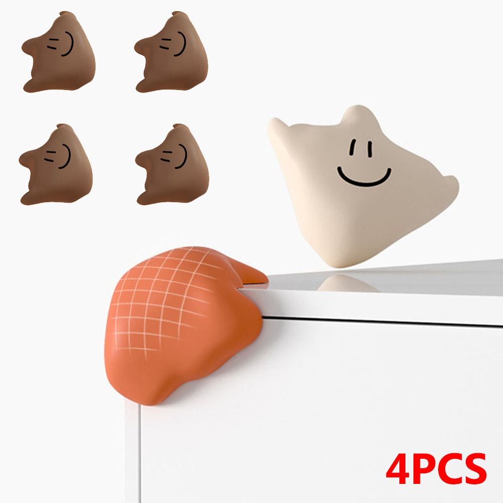 4PCS Baby Safety Silicone Table Corner Protector Bed Edge Guards Kids Protection Desk Angle Cover Children Anti Collision Pads