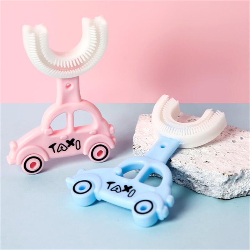 2-12Y Baby Toothbrush Children Teeth Oral Care Cleaning Brush Soft Food Grade Silicone Teethers Baby Toothbrush Newborn Items