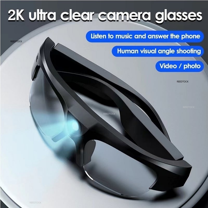 2K HD Smart Glasses TWS Wireless Bluetooth Glasses Video Recording Sports Sunglasses Speaker Call Mini Camera Sunglasses