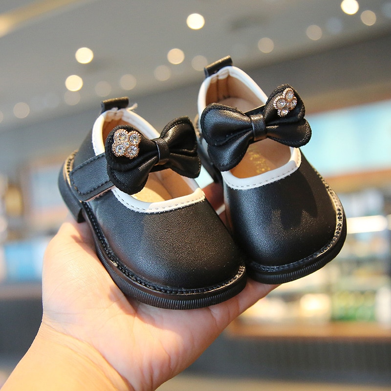 Spring And Autumn 0-2 Years Old Girl Princess Small Leather Shoes Baby Toddler Shoes Baby Soft Sole Single Shoes Детская Обувь