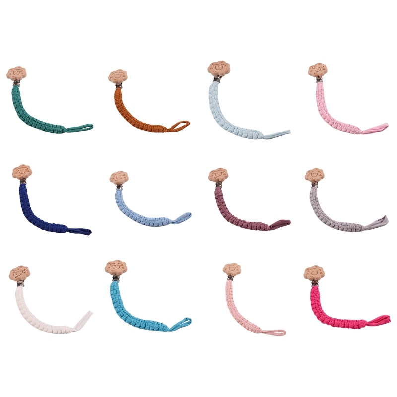 Baby Teething Toy Anti-Lost Chain Pacifier Clip Nursing Soother Holder Pendant