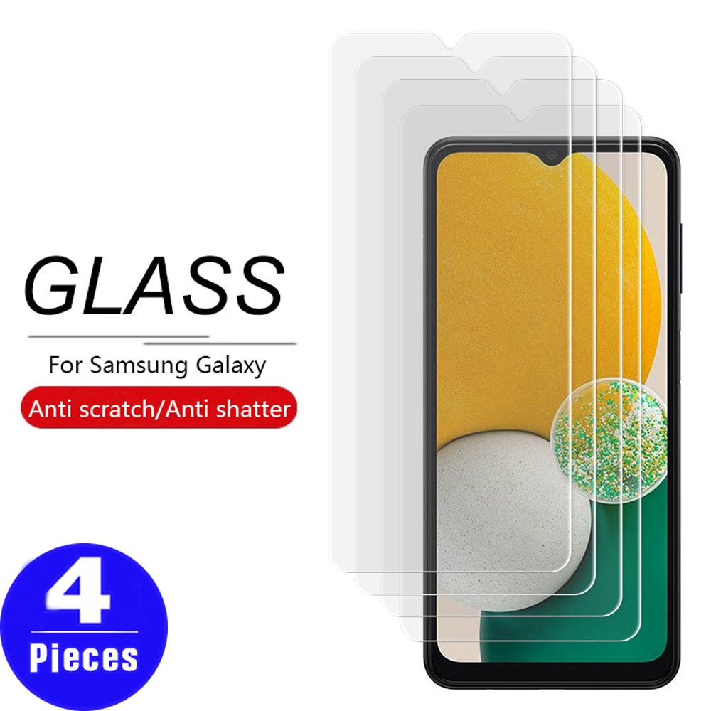 4Pcs 9H screen protector For Samsung Galaxy A31 A32 A33 A34 Tempered glass A04 A04S A04E A12 A13 A14 A22 A23 A24 Protective film