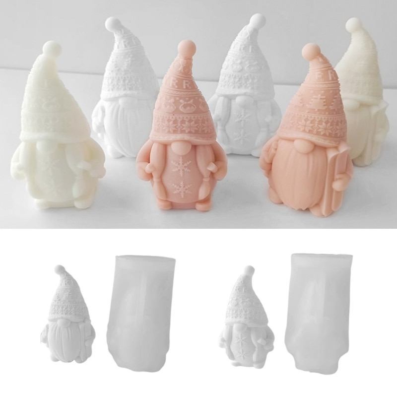 Face-less Ski Dwarf Silicone Mold Epoxy Easter Gnome Ornaments Making Soap Melt Resin Clay Home Decorations
