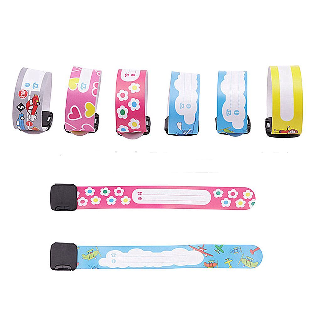 PVC Can be Handwritten Adjustable Kids Children Wrist Strap Waterproof Safety Recognition Bracelet Anti-lost Wristband