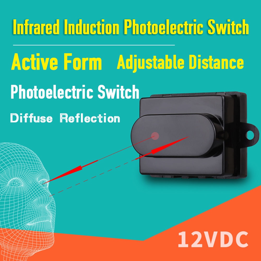 5V12VDC Infrared Induction Photoelectric Switch High And Low Level Active Diffuse Reflection Proximity Sensor Module