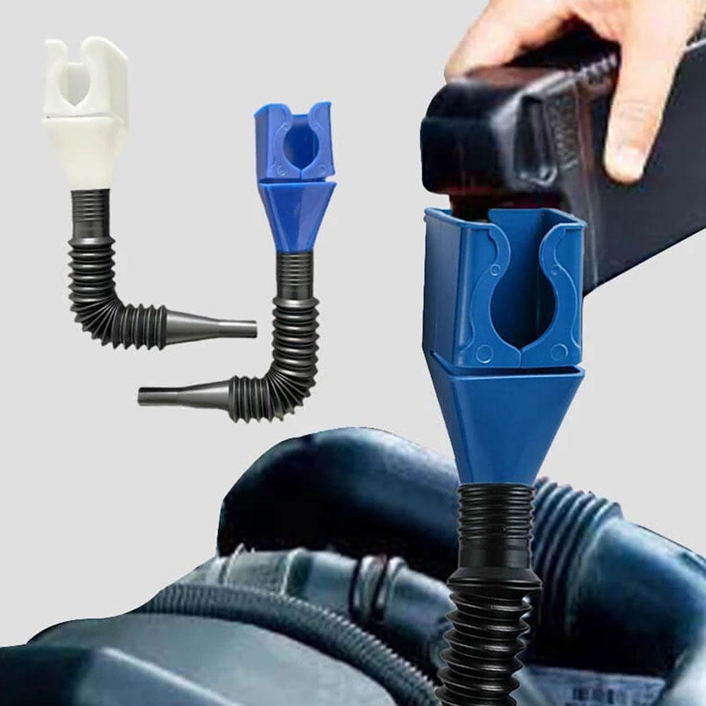 Flexible Draining Tool Snap Funnel Foldable Car Funnel Oil Guide Plate Motorcycle Truck Auto Engine Oil Gasoline Filling Tools