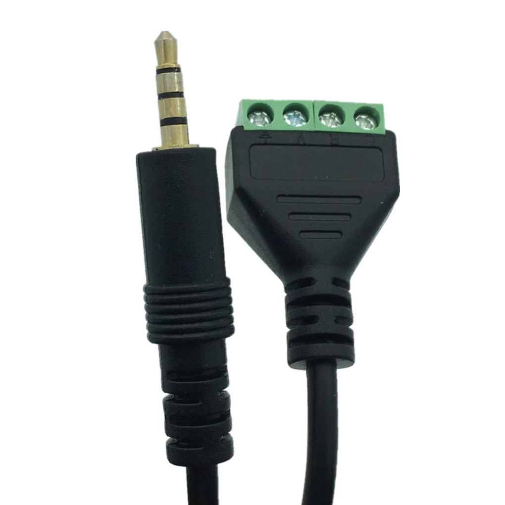 4 Pole 3 5mm Jack Male to 4 Pin Screw Connector Audio 3 5 mm to Screw Terminal Plug Adapter Cable