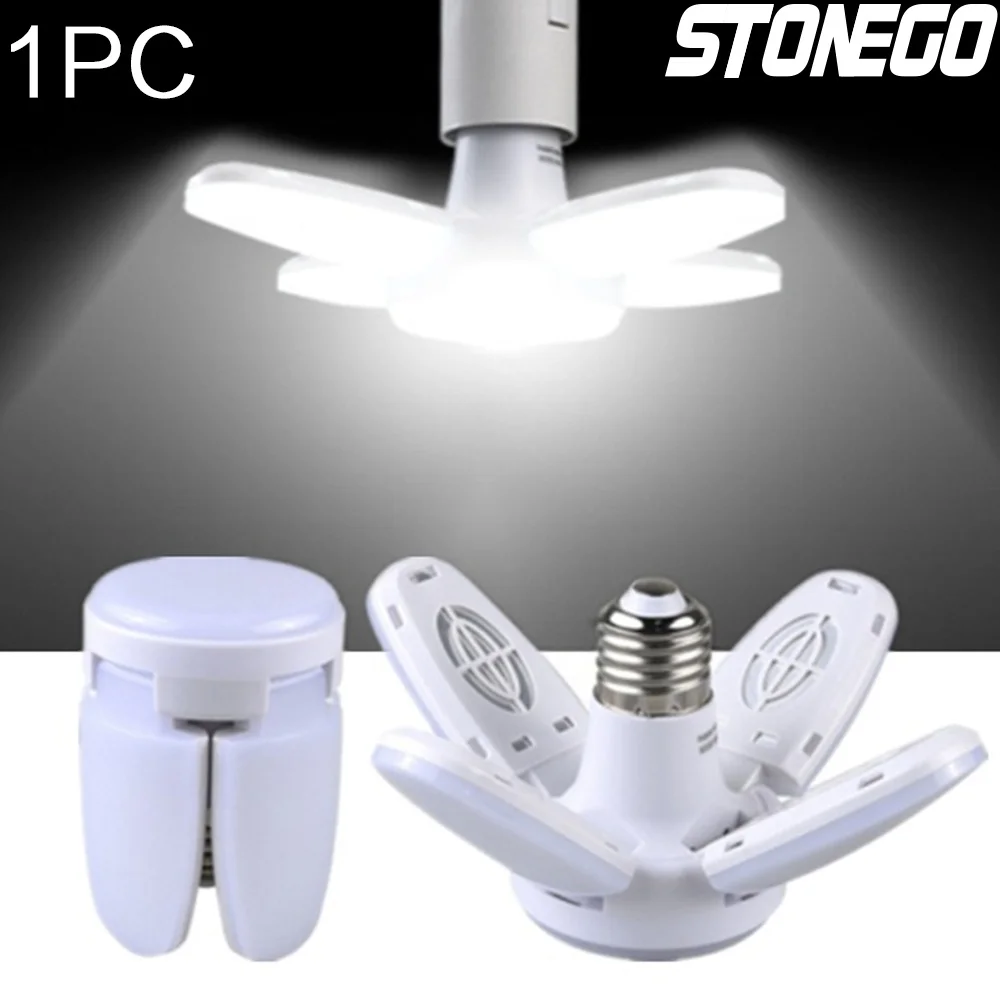 E27 LED Garage Light Deformable AC85-265V 28W 3800LM Ceiling Fixture Lights Workshop Lamp STONEGO