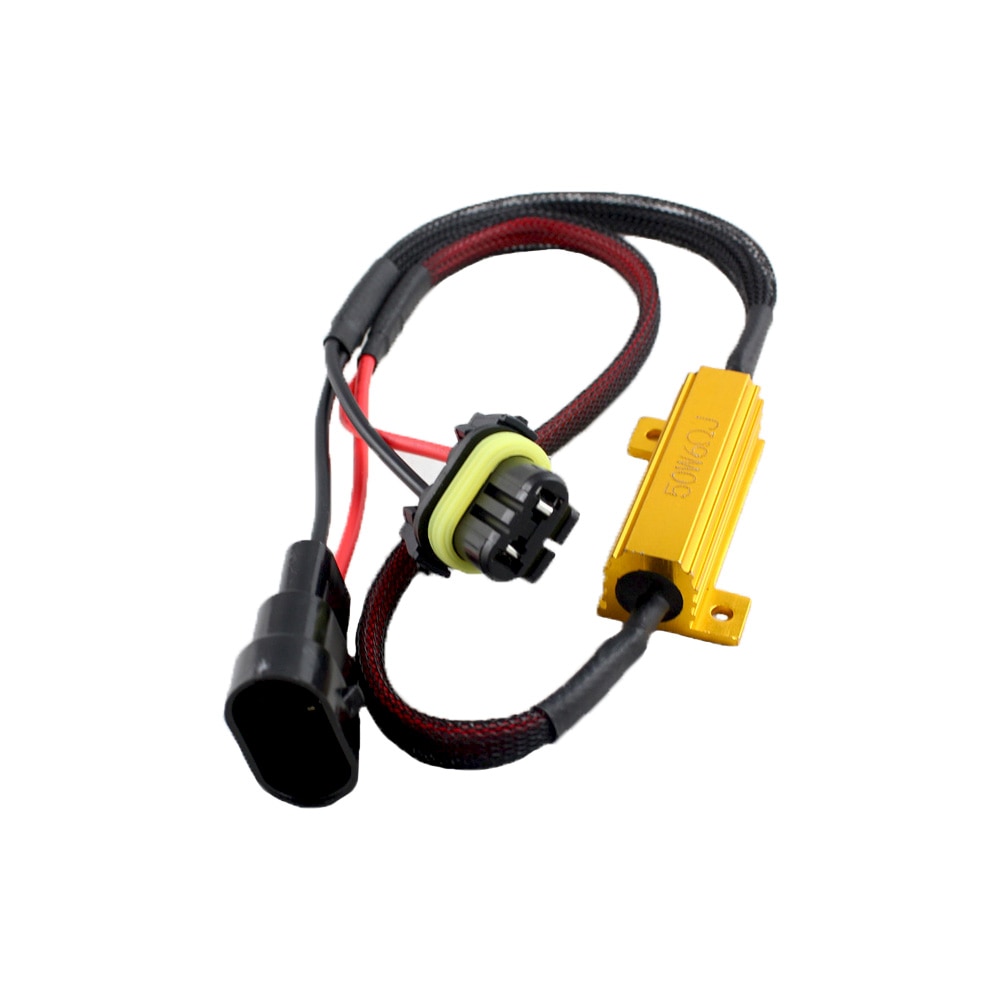 50W H7 H8 9005 HB3 9006 HB4 Car Load Resistor Error Canceller LED Decoder Canbus Free Wiring Canceller Decoder Light