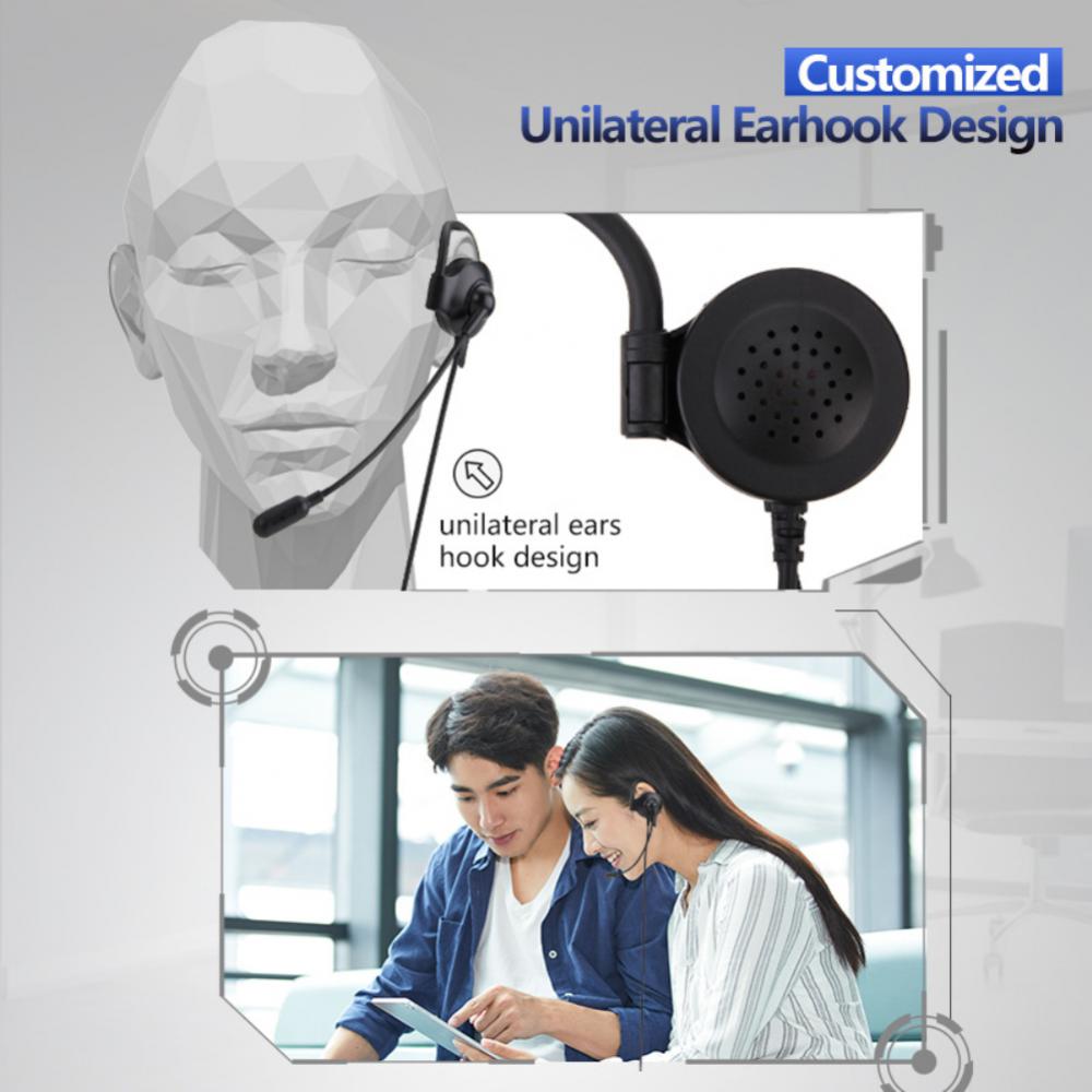 3.5mm Usb Wired Call Center Headphone Usb Wire Control Telephone Operator Headphone 3.5mm Centre/traffic/computer Ear Hook Usb