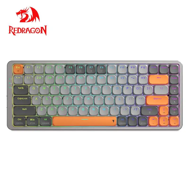 REDRAGON TL84 USB Mechanical Gaming RGB Keyboard Support Bluetooth 5.0 wireless 2.4G 84 key for