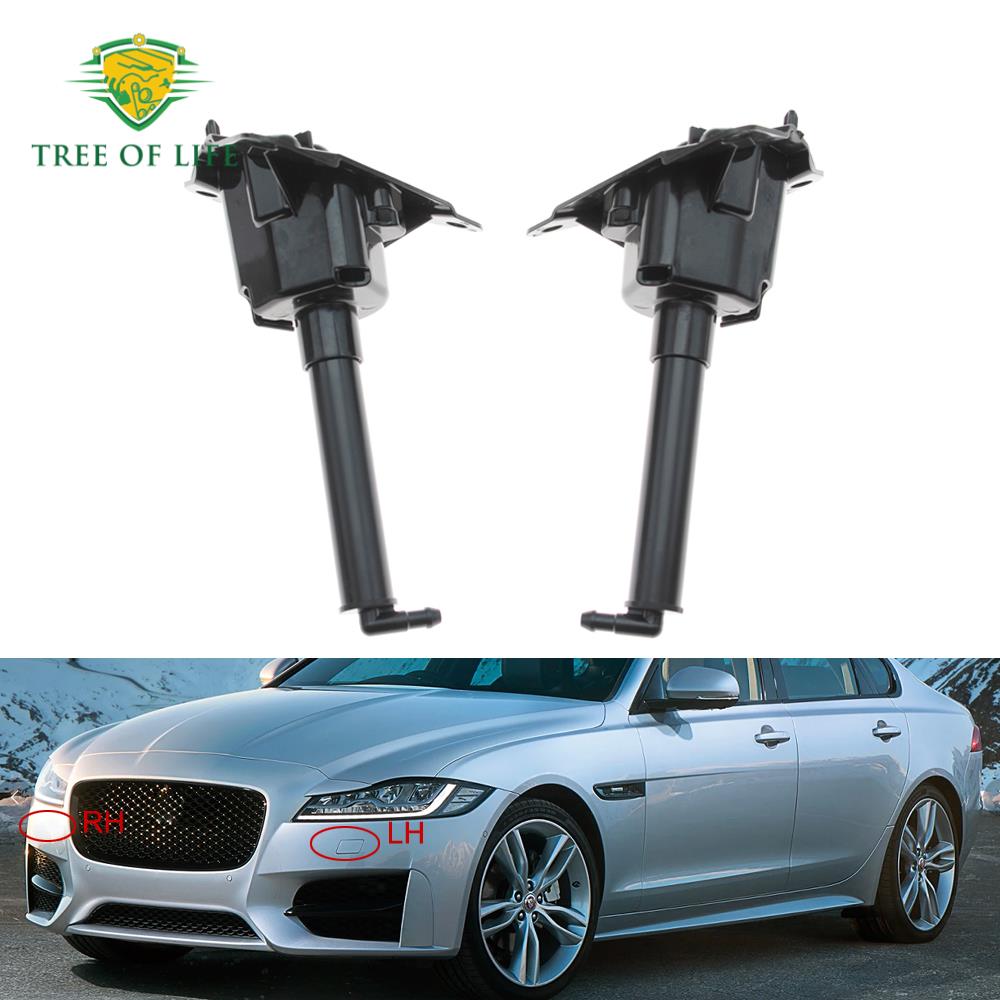 For Jaguar XF 2016-2021 F-Pace 2017-2020 Front Bumper HeadLight Lamp Washer Spray Nozzle Cleaning Pump Actuator T2H3654 T2H3656
