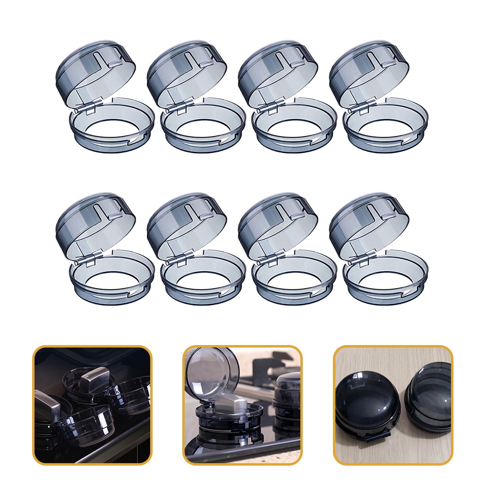 8 Pcs Kids Oven Gas Knob Safety Covers Switch Cover Gas Stove Safety Locks Stove Knob Cover Kids Plastic Stove Knob Protector