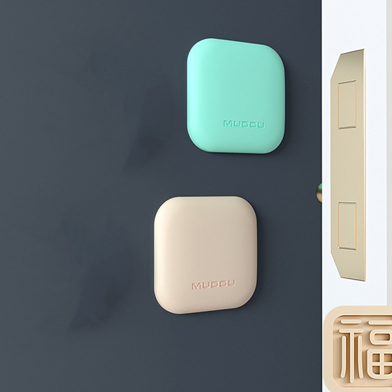 4pcs/set anti-collision door handle anti-collision pad door wall refrigerator door silicone protection anti-collision cushion