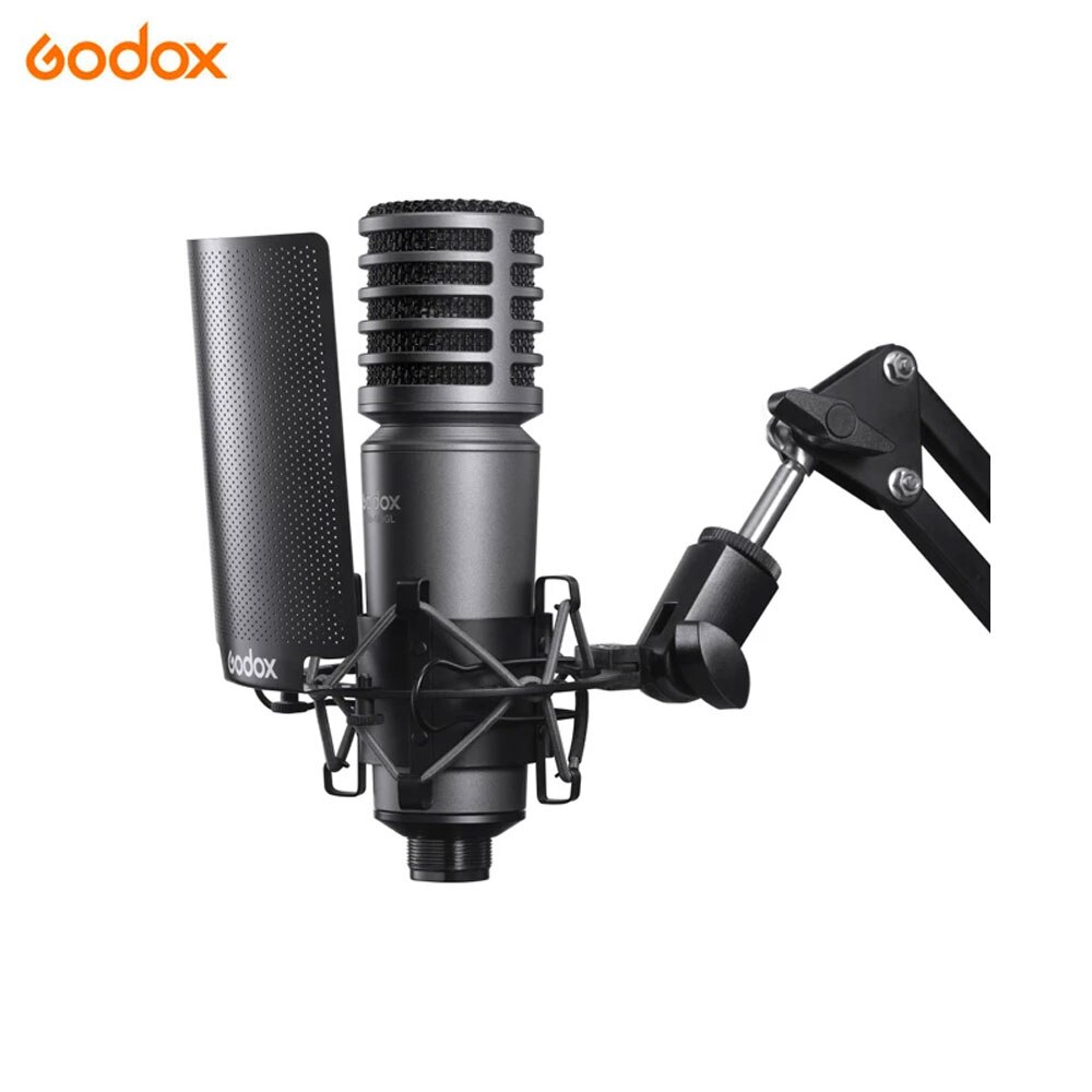 Godox XMic100GL Professional Microphone Large-diaphragm Condenser XLR Microphone for Studio Recording with Custom Pop Filter