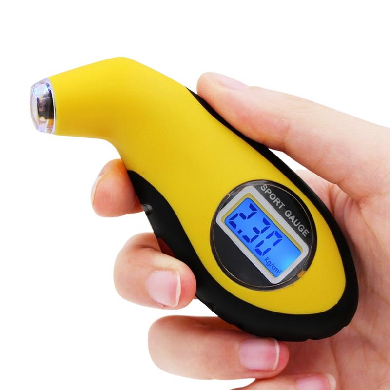 Tyre Pressure Gauge Digital Tyre Pressure Gauge With Backlight LCD Display 150 PSI Pressure Checker For Cars Bikes Motorcycles