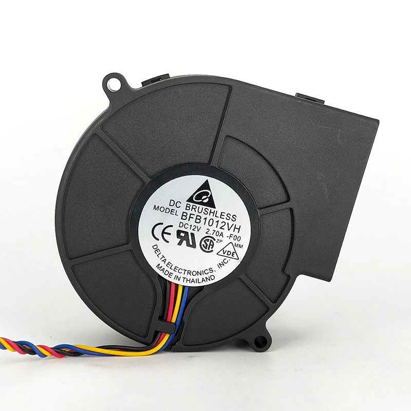 New original BFB1012VH 12V 2.70A 9733 9.7CM 2-wire 4-wire Violent Turbo Blower fan