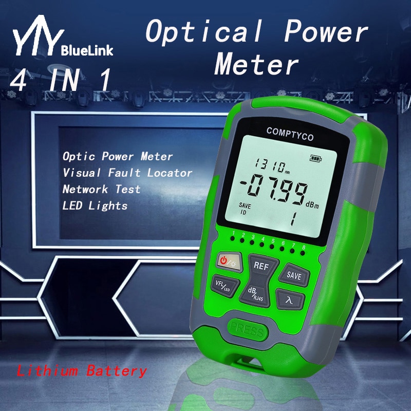 AUA-MC70/50 Optical Power Meter -70~+10dBm 4 in 1 Multifunction Fiber Network Cable Tester Visual Fault Locator 1-50MW