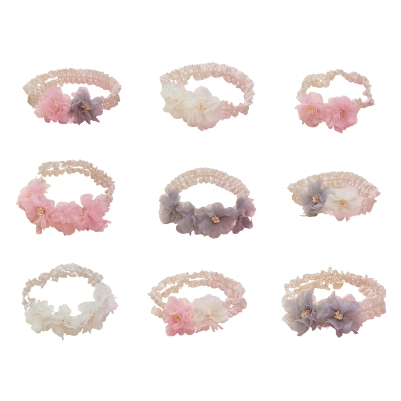 Handmade Headdress DIY Headwear Hair Accessories for Kid Girls Newborn Toddlers