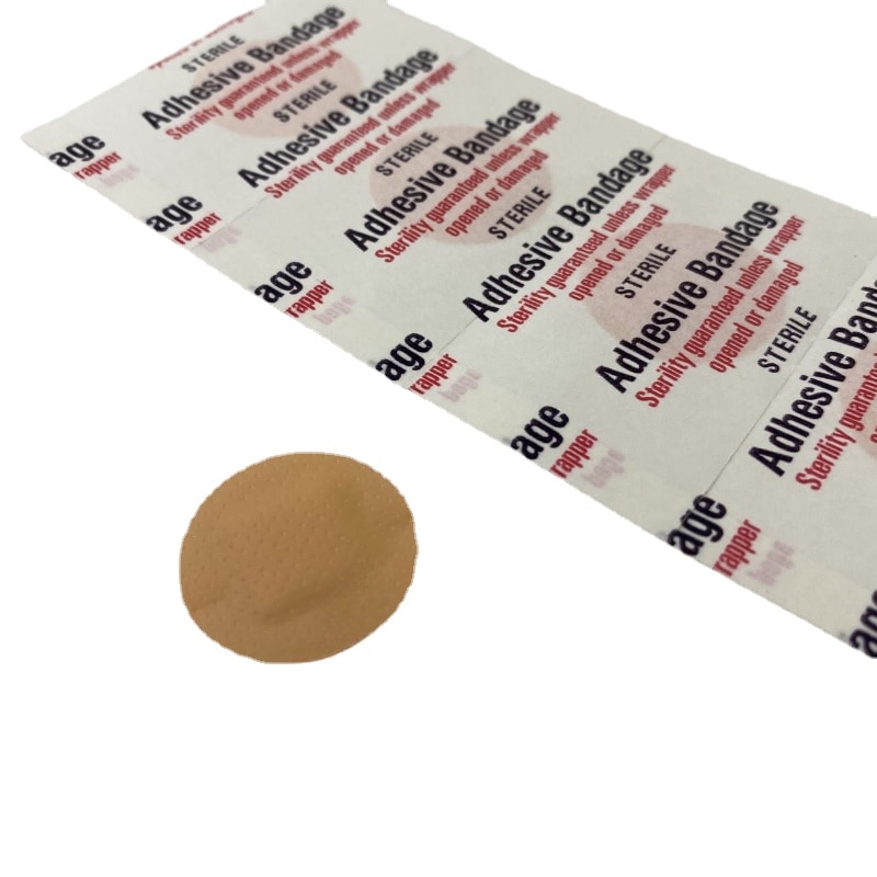 50pcs/set Round Shape Band Aid PE Plaster Wound Dressing Plasters Waterproof Circle Adhesive Bandages Patch Woundplast