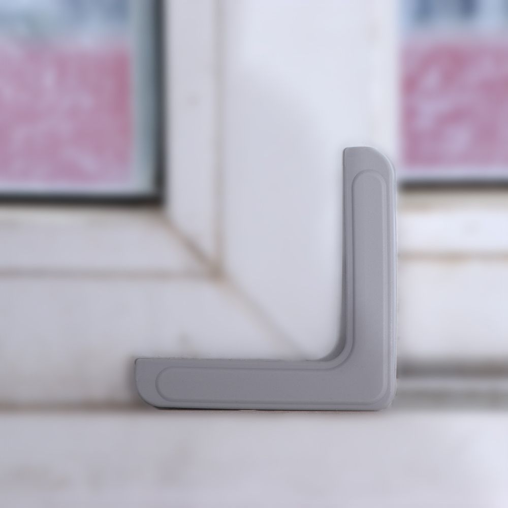 4 Pcs Baby Silicone Safety Window Anti-bump Head Guard Corner Edge Angle Protector Sleeve Aluminum Steel Child Anti-collision