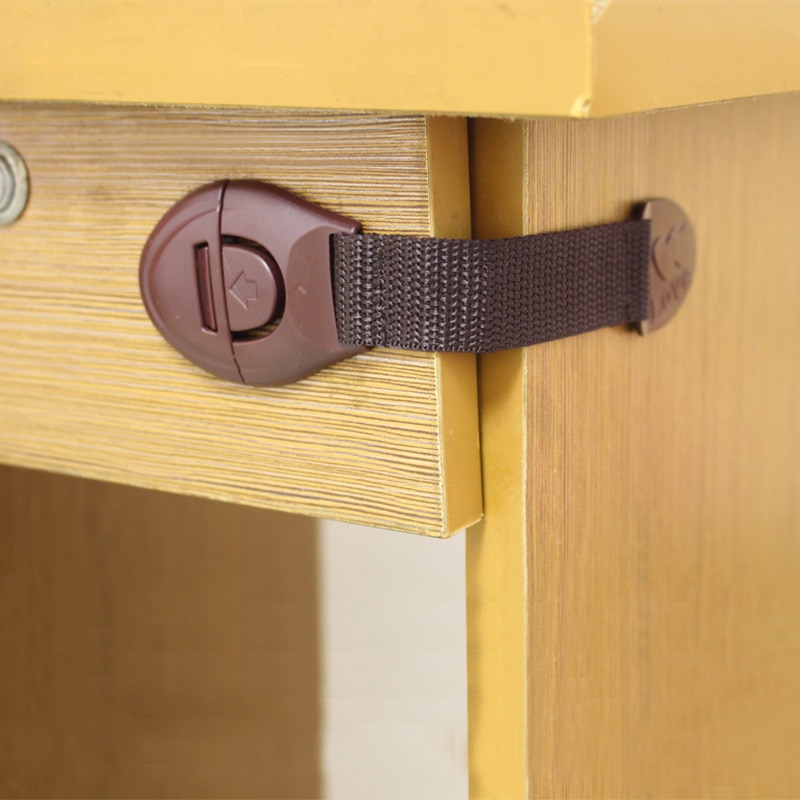 Baby Toilet Safety Lock Child Safety Cloth Belt Drawer Lock Baby Cabinet Door Webbing Lock Baby Proofing Products Cabinet Lock