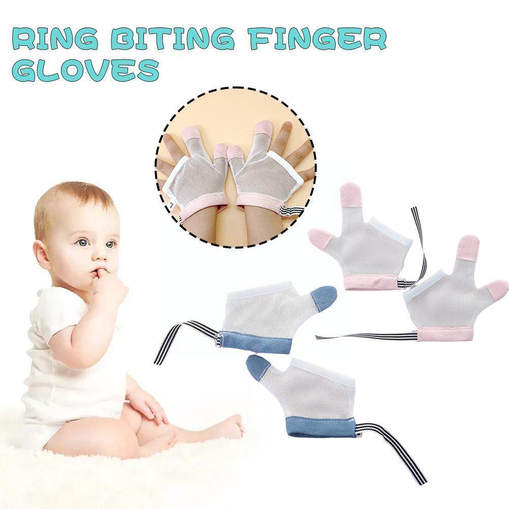 Sucking Thumb Stop Finger Gloves Baby Gloves Infant Sucking Cart Accessories Mittens Finger Gloves Thumbsucking Prevent U2U6