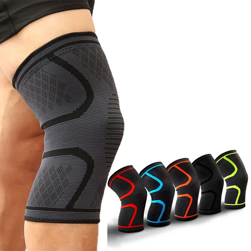 1PCS Fitness Running Cycling Knee Support Braces Elastic Nylon Sport Compression Knee Pad Sleeve for