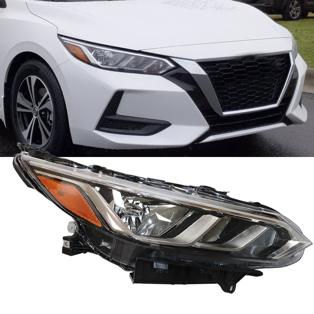 Right Passenger Side Halogen Headlight For 2020-2021 Nissan Sentra