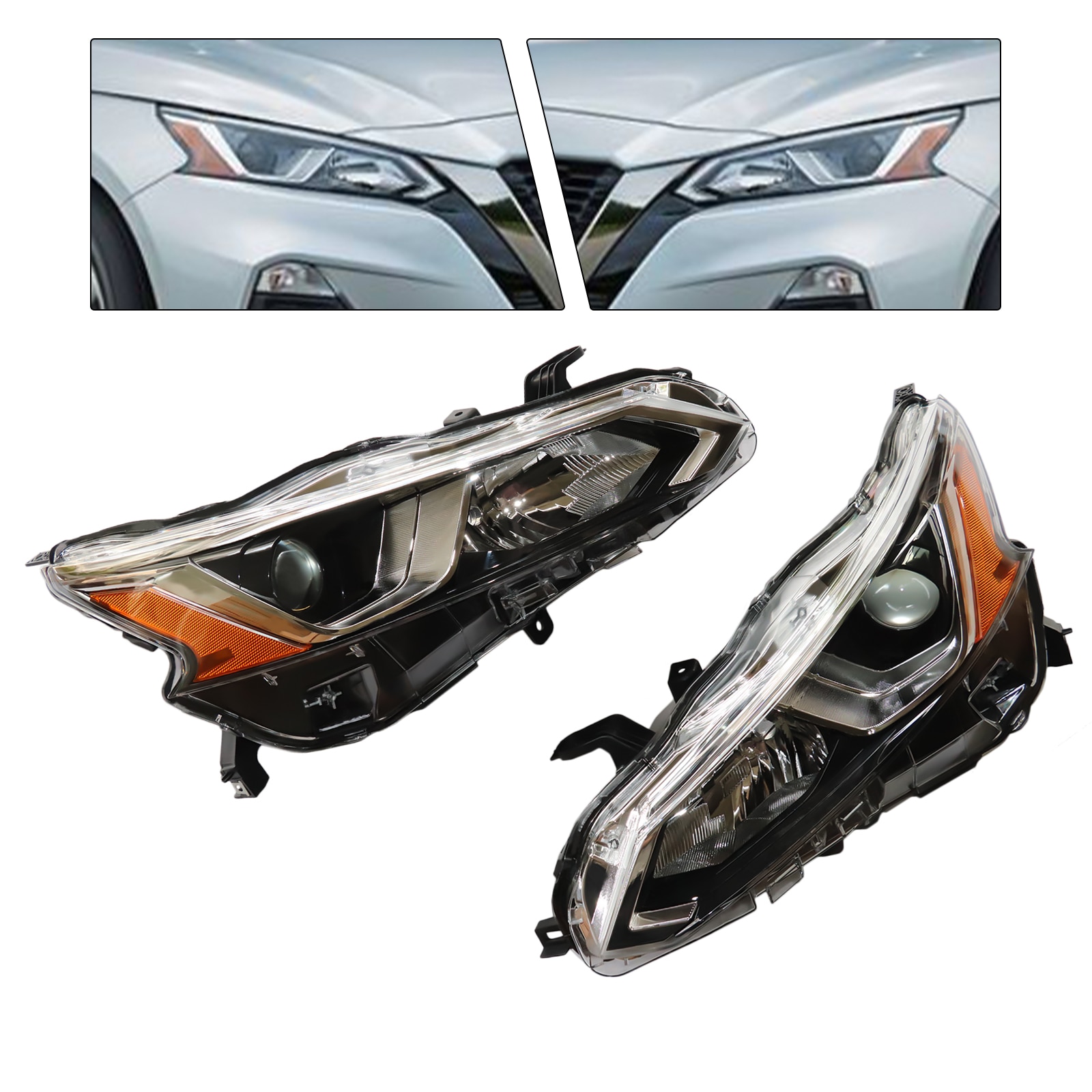 Headlight Replacement Passenger for 2019-2022 Nissan Altima Halogen Assembly